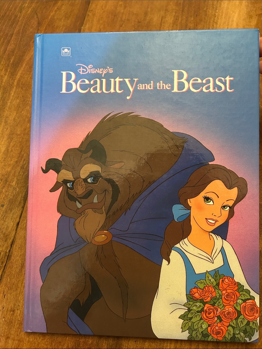 1992 Golden Book - Disney Beauty and the Beast Hardcover vintage kids storybook